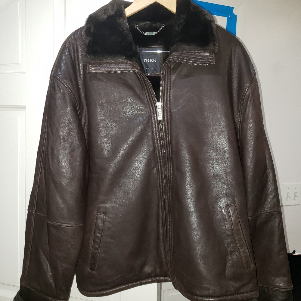 Trek New York Leather Coat